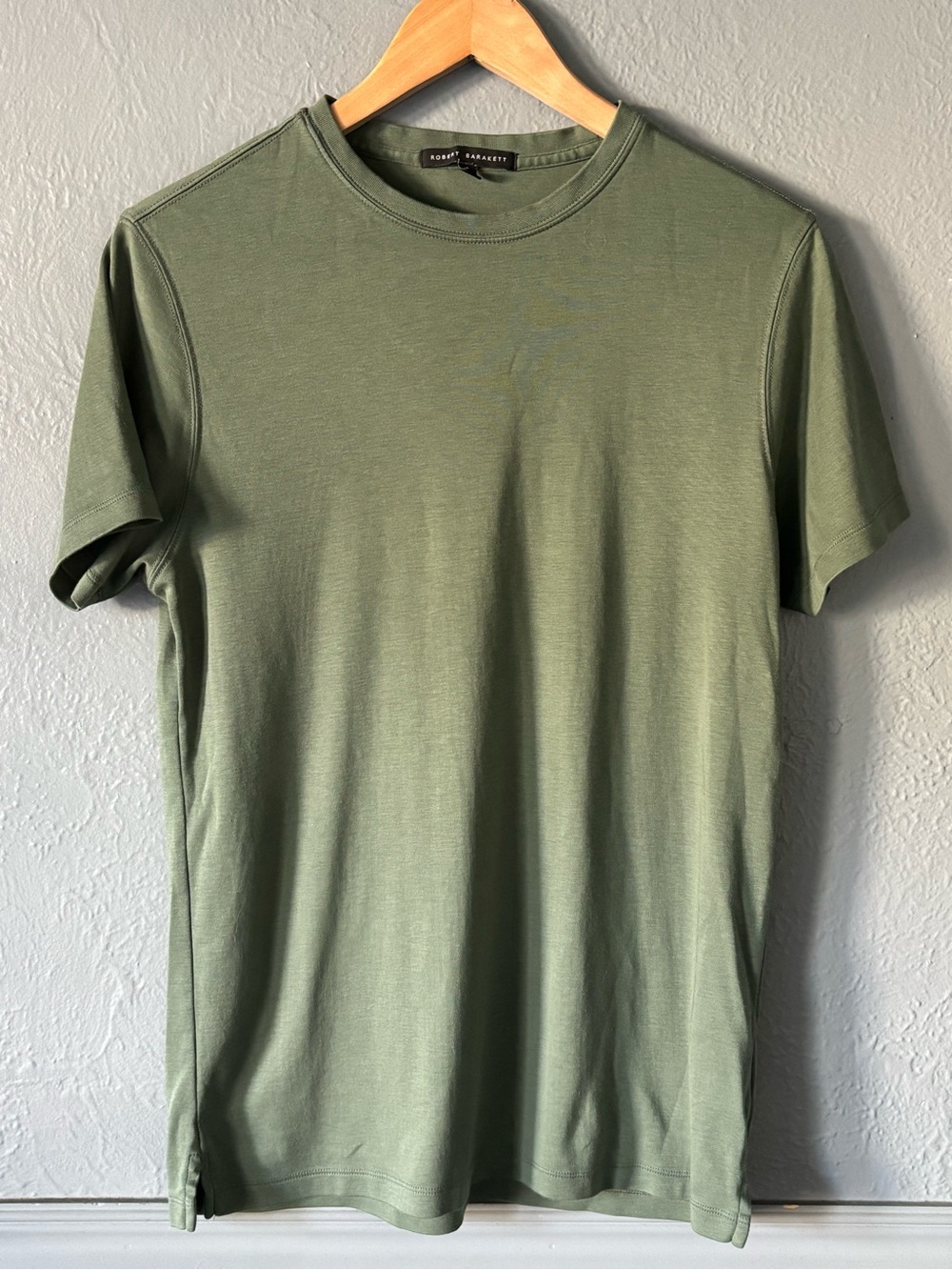 Robert Barakett Barakett Tee Pima Cotton Crew Neck T-Shirt Green Small